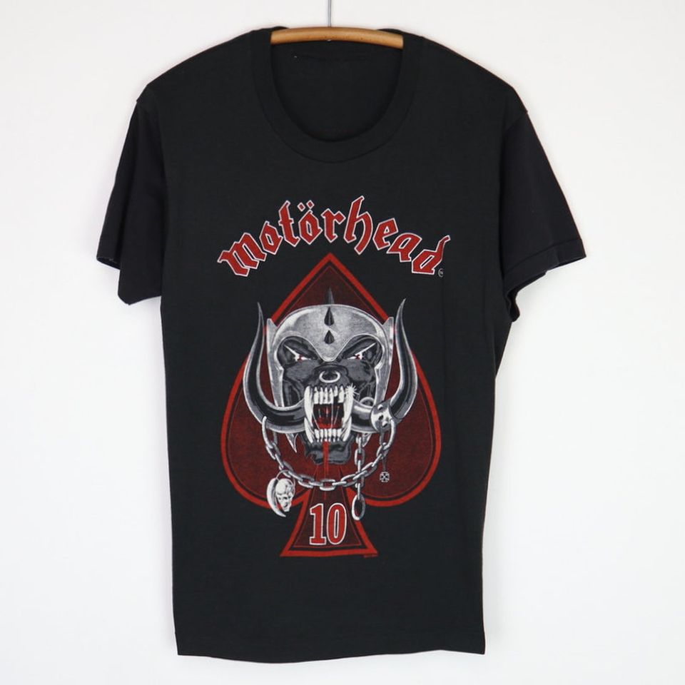 vintage 1985 Motorhead 10th Anniversary World Tour Shirt