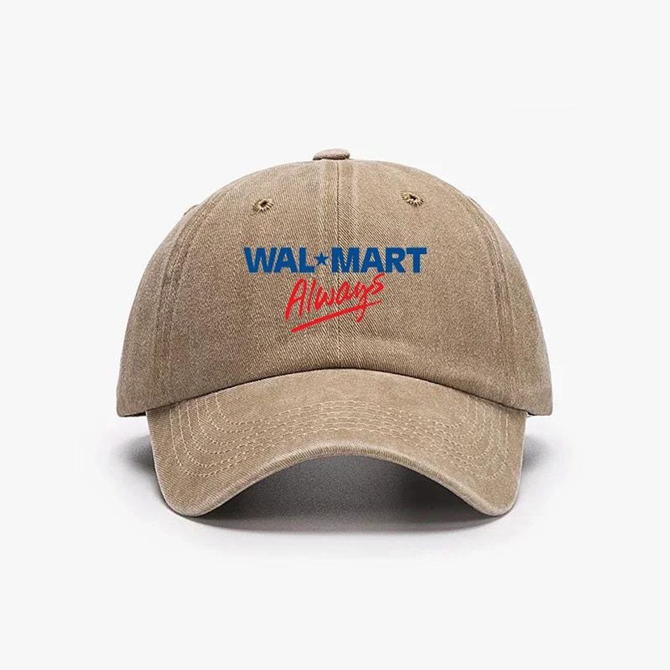 Walmart Washed Denim Baseball Cap - Adjustable Unisex Retro Dad Hat