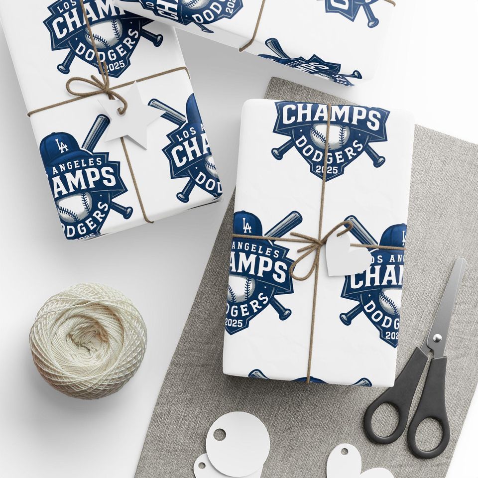 Los Angeles Dodgers 2025 Champs Wrapping Paper