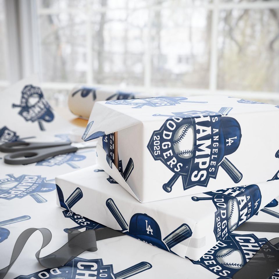 Los Angeles Dodgers 2025 Champs Wrapping Paper