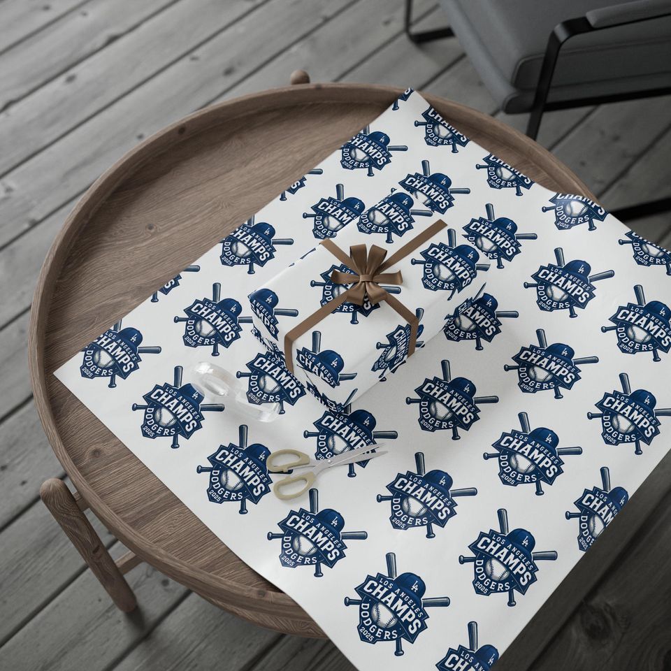 Los Angeles Dodgers 2025 Champs Wrapping Paper
