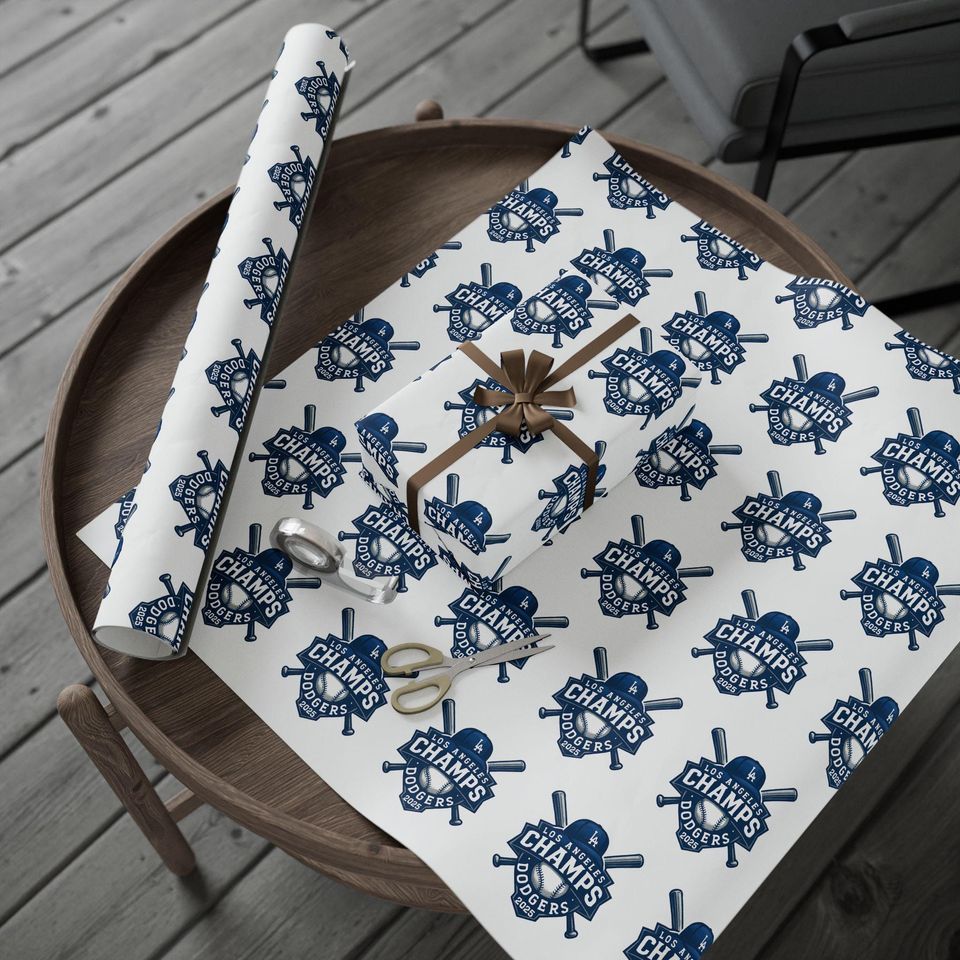 Los Angeles Dodgers 2025 Champs Wrapping Paper