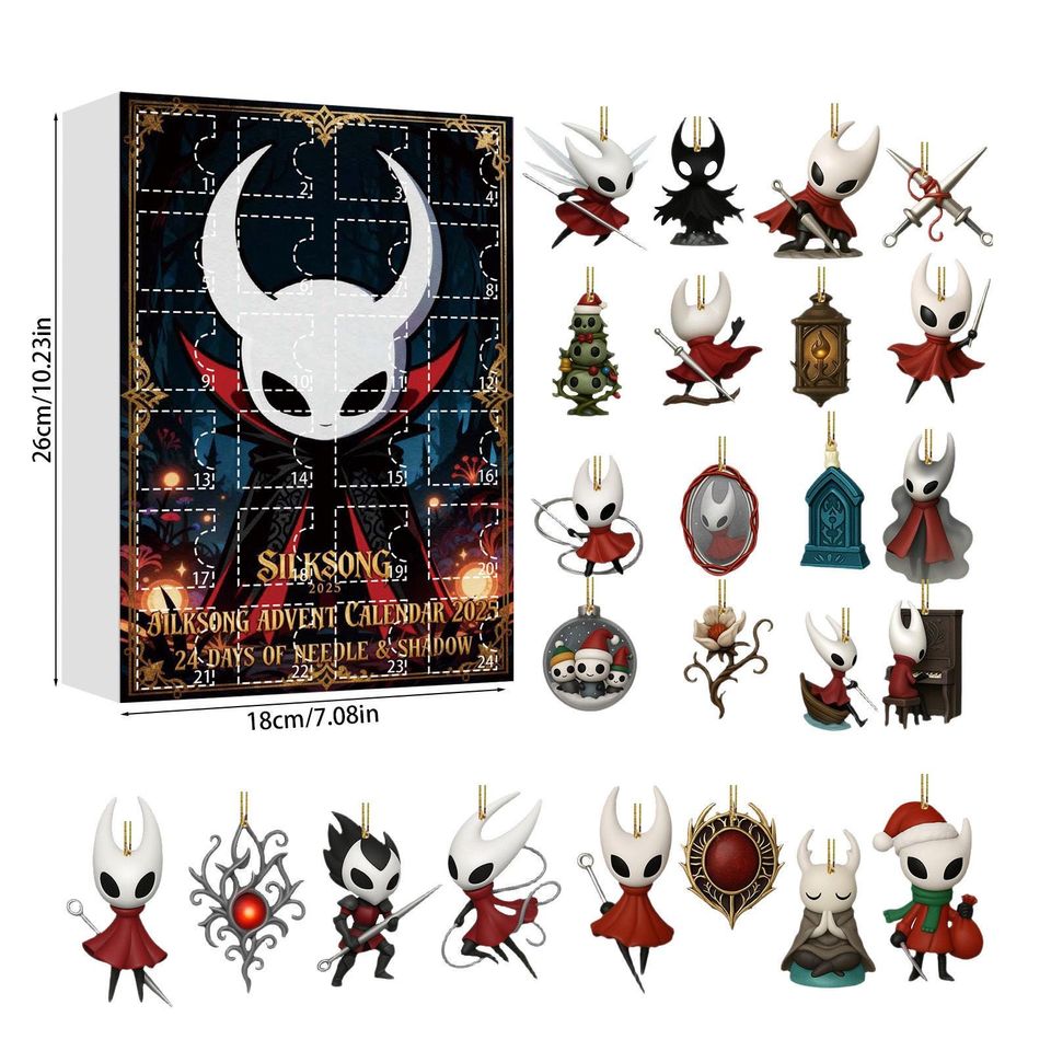 Hollow Knight Acrylic Advent Calendar 2025 Christmas Countdown Calendar Decor Gift