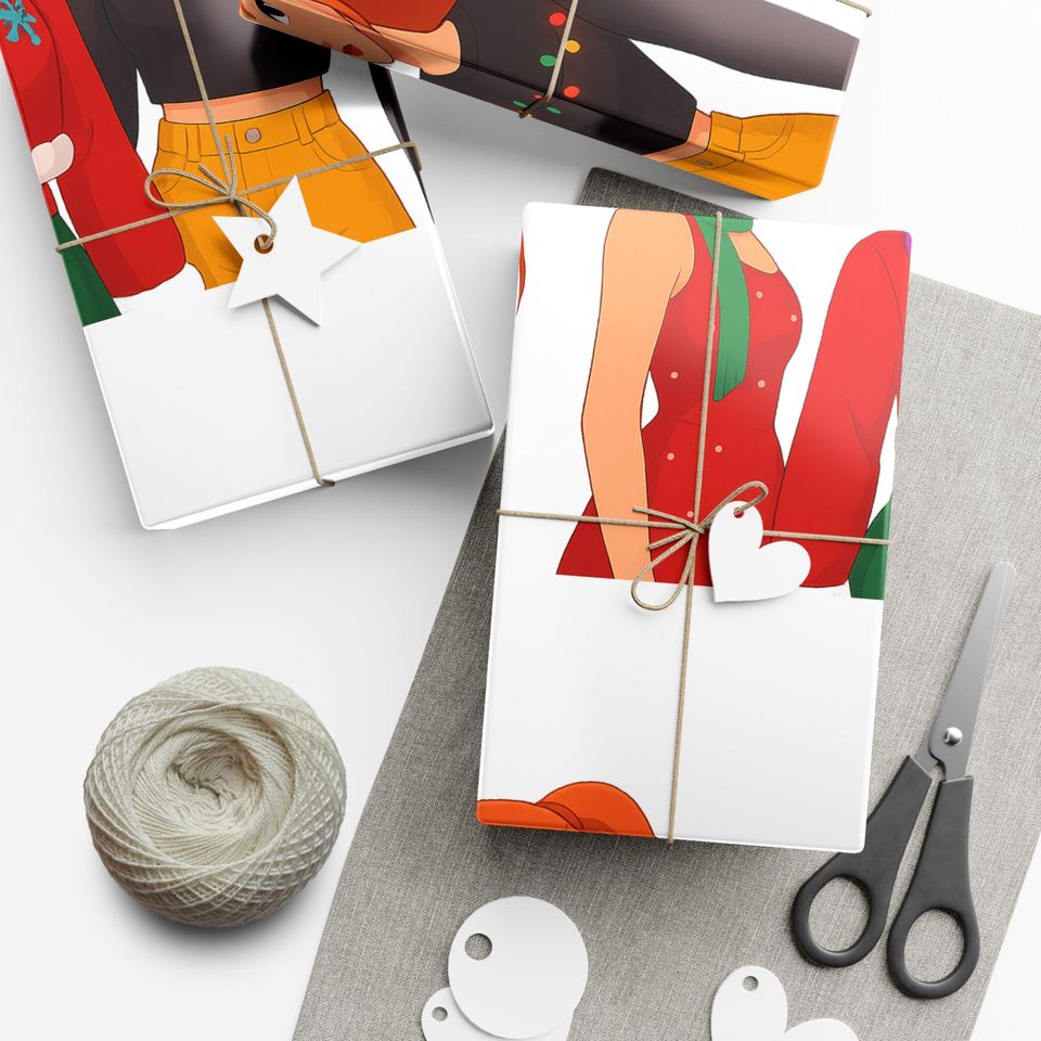 Kpop Demon Huntrix Christmas Gift Wrap Papers