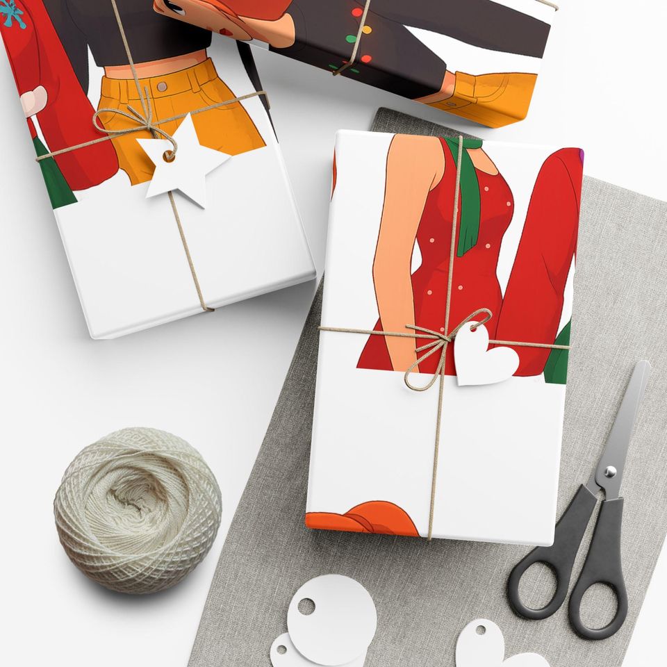 Kpop Demon Huntrix Christmas Gift Wrap Papers