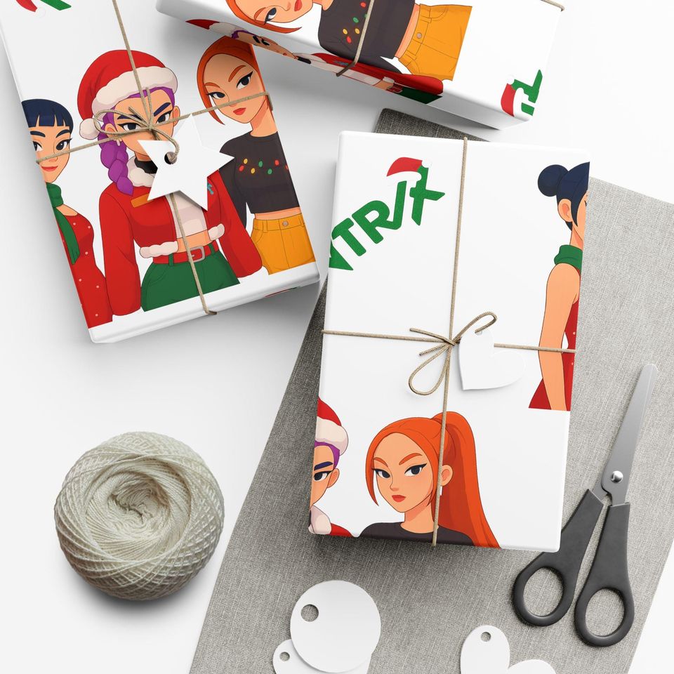 Kpop Demon Huntrix Christmas Gift Wrap Papers
