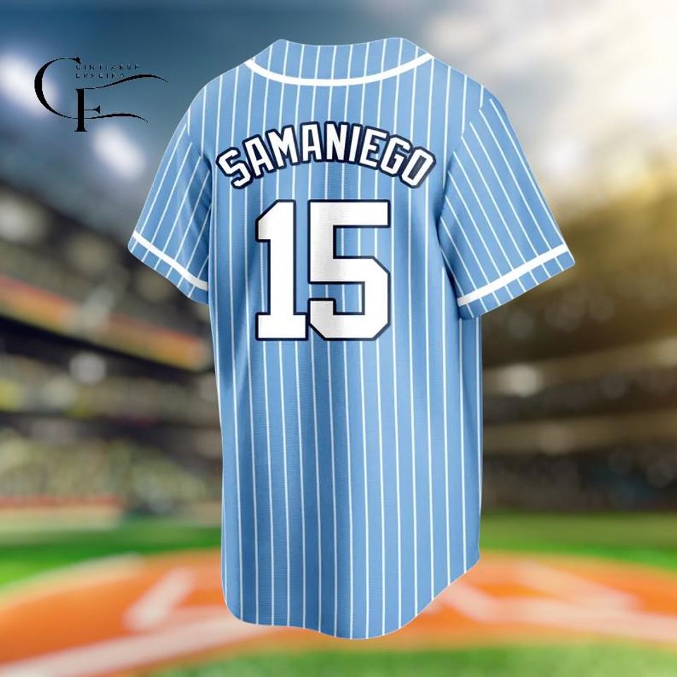 Custom Pinstripe Baseball Jersey, Personalized Team Name & Number, Baseball Couple Gift