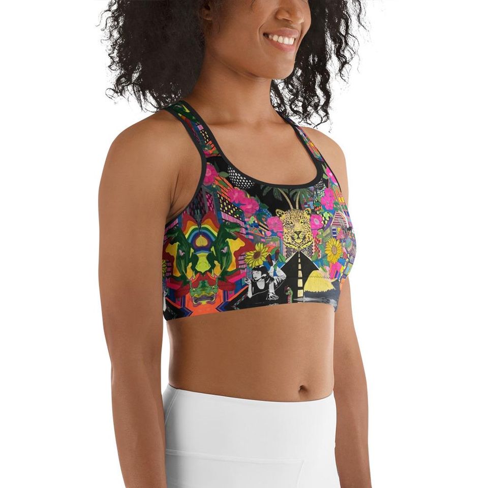 City of close calls Sports bra