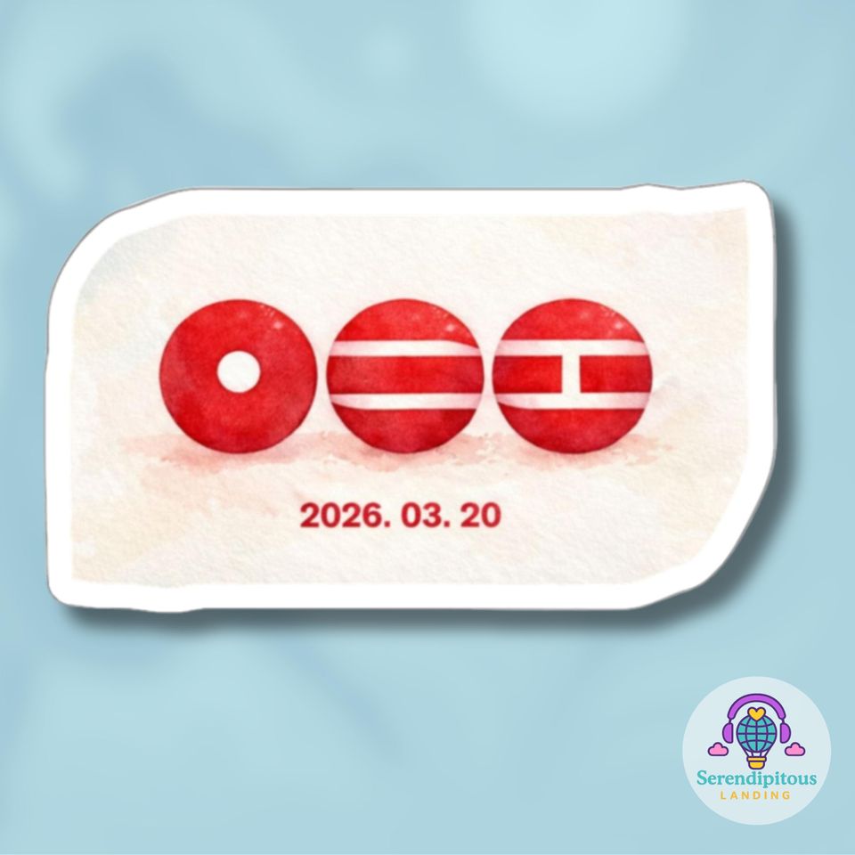 BTS 2026 Comeback Countdown Die-Cut Sticker 4"