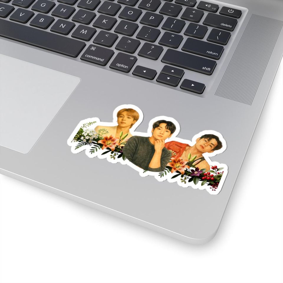 BTS Maknae Line Floral Die-Cut Sticker