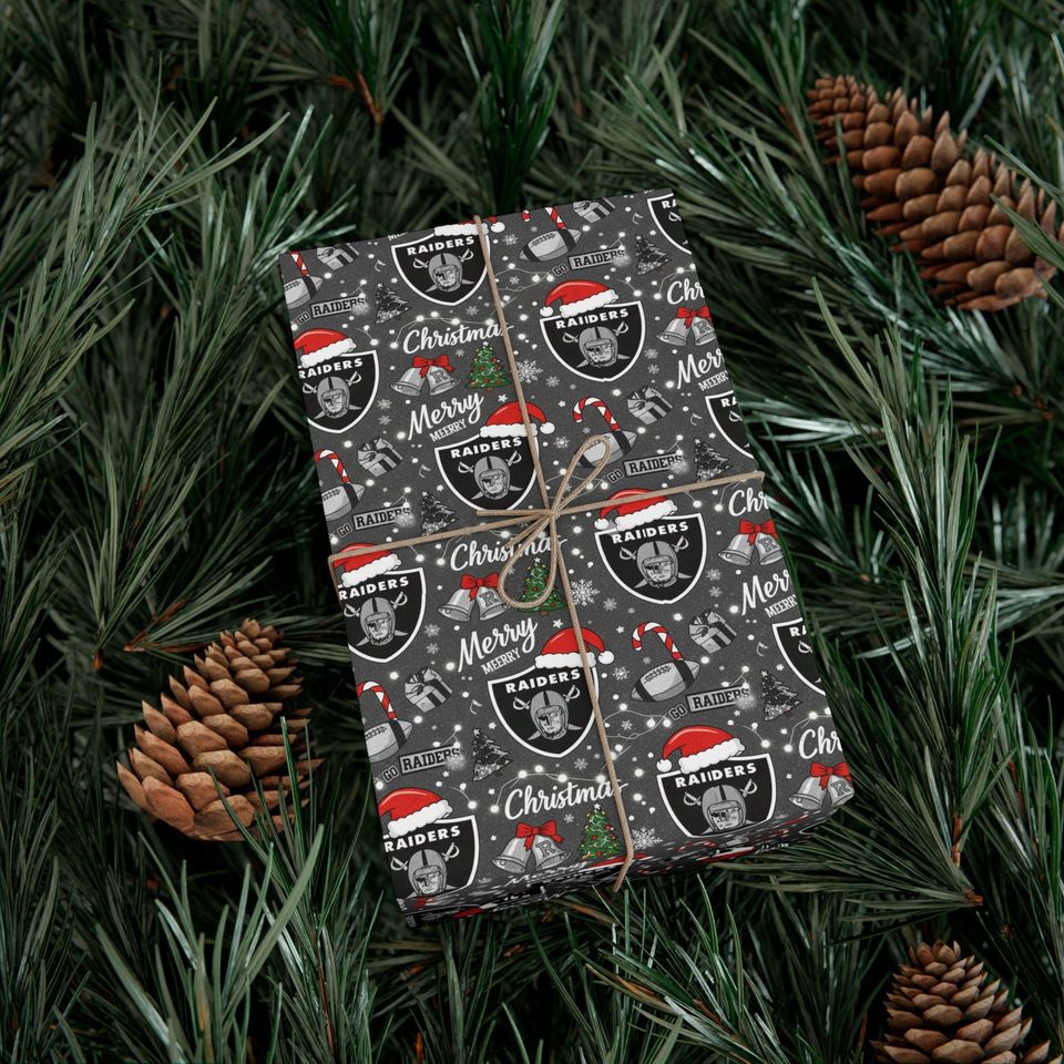 Raiders Gift Wrap Paper | Las Vegas Raiders