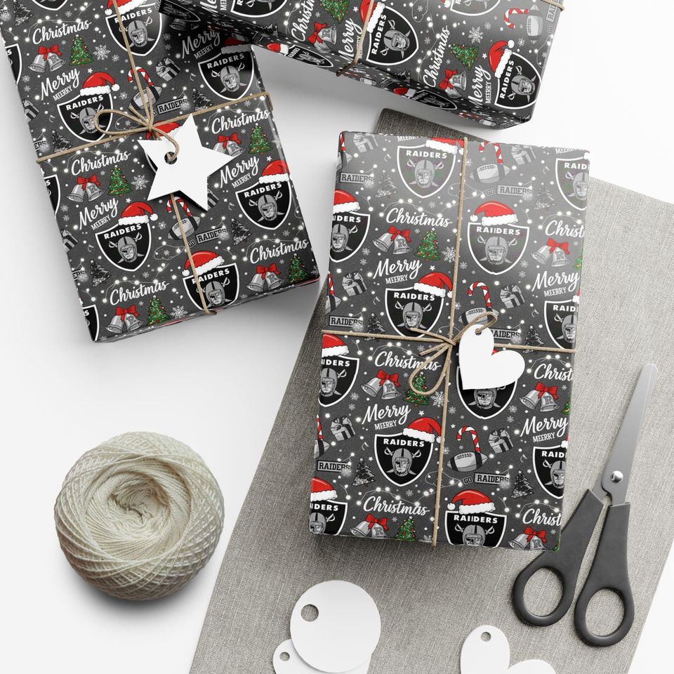 Raiders Gift Wrap Paper | Las Vegas Raiders