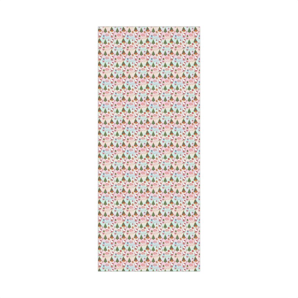 Hello Kitty Christmas Pattern Gift Wrap Paper | Holiday Wrapping Sheets
