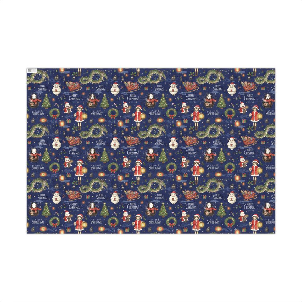 Spirited Away  Anime Wrapping paper | Studio Ghibli Christmas