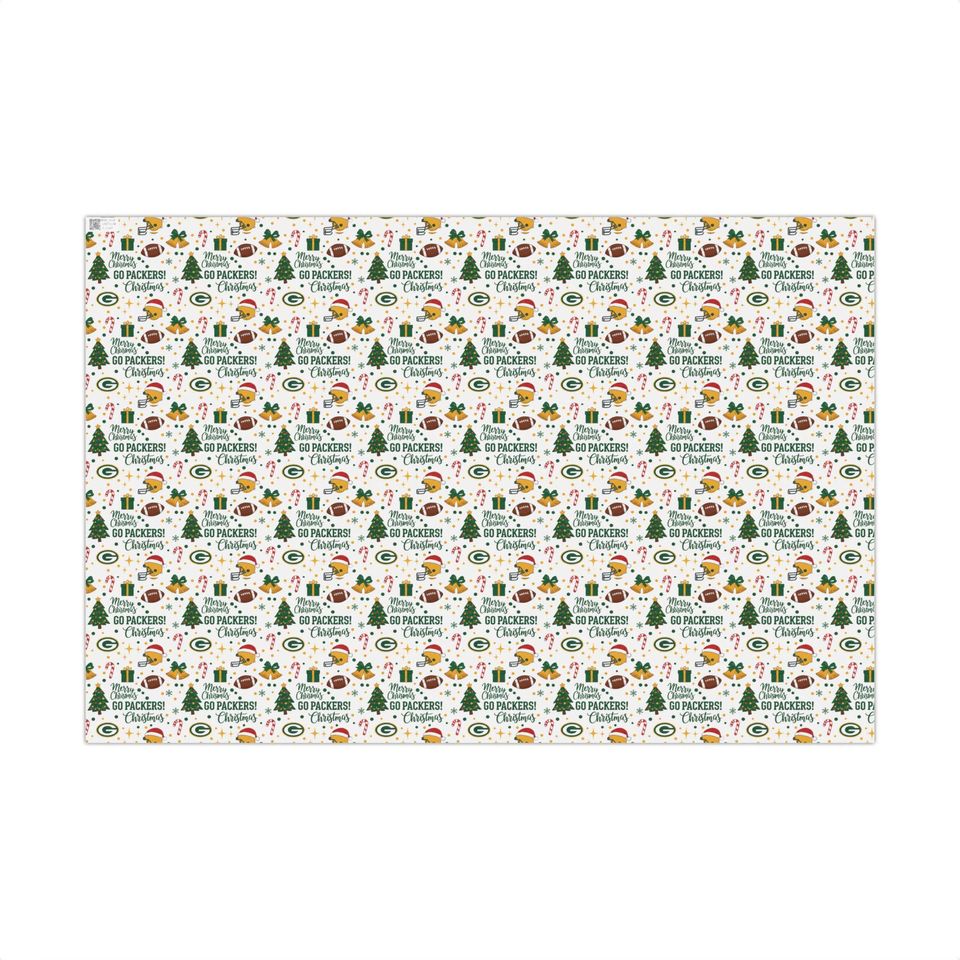 Green Bay Packers Christmas Wrapping Paper | Team Spirit