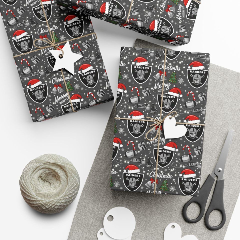 Raiders Gift Wrap Paper | Las Vegas Raiders