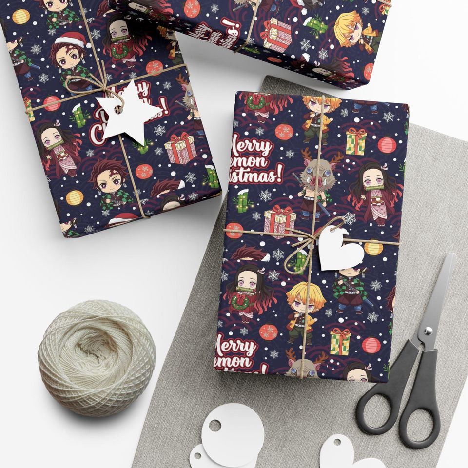 demon Christmas Gift Wrap