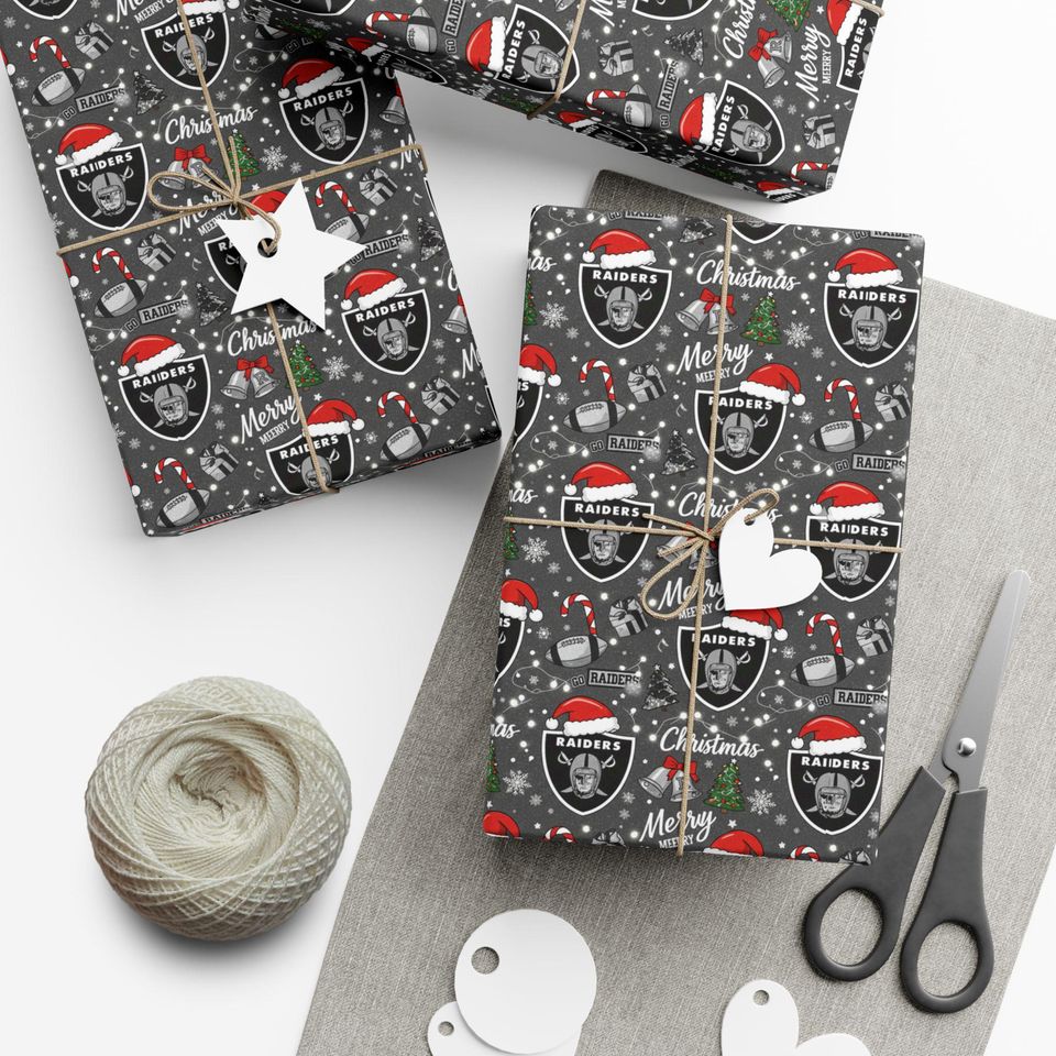 Raiders Gift Wrap Paper | Las Vegas Raiders