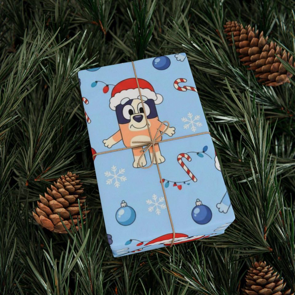 Christmas Wrapping Paper, BlueyDad Christmas Pattern