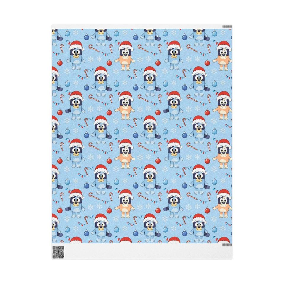 Christmas Wrapping Paper, BlueyDad Christmas Pattern