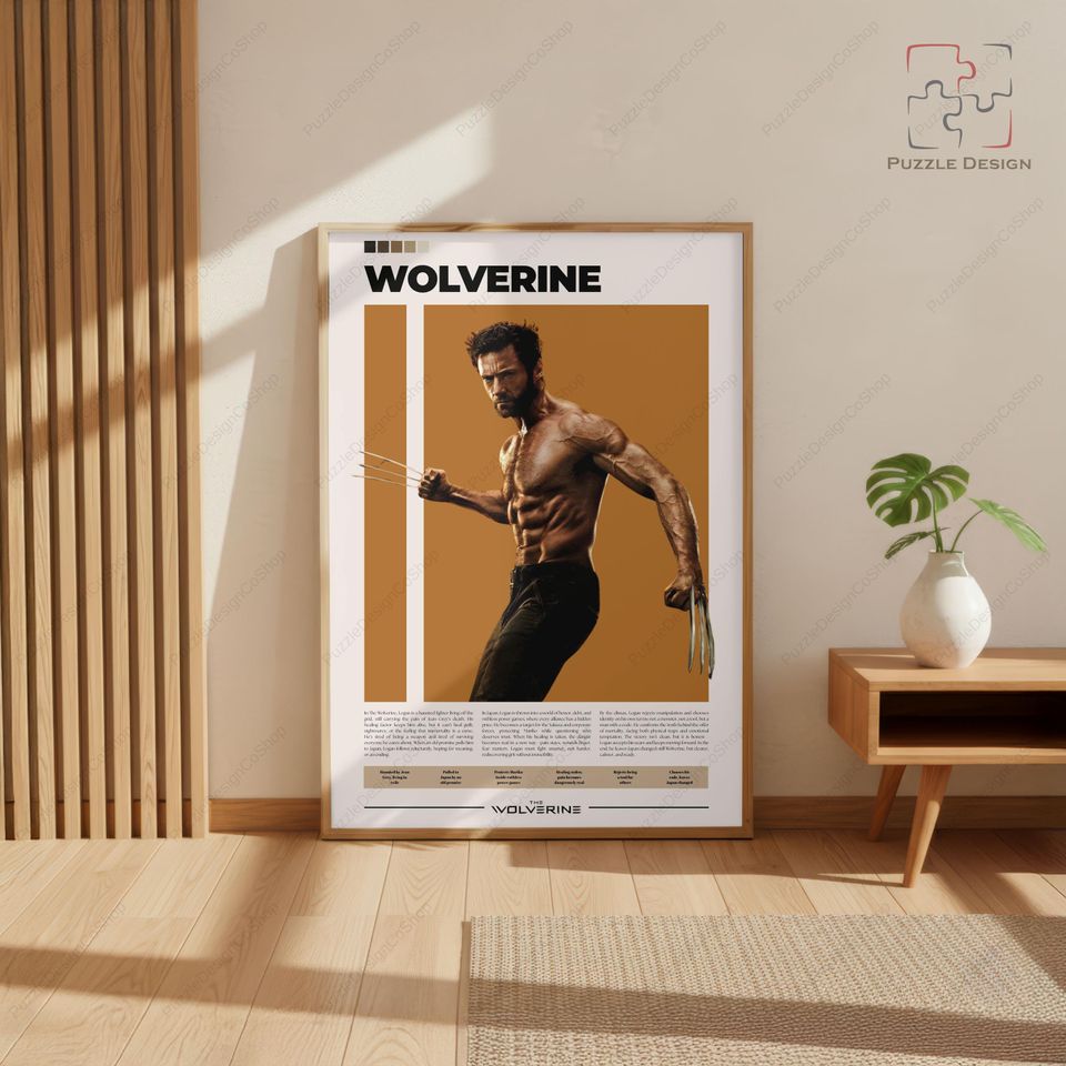 Wolverine Poster | X Men Poster | Logan Poster | Hugh Jackman | Marvel Superhero Poster