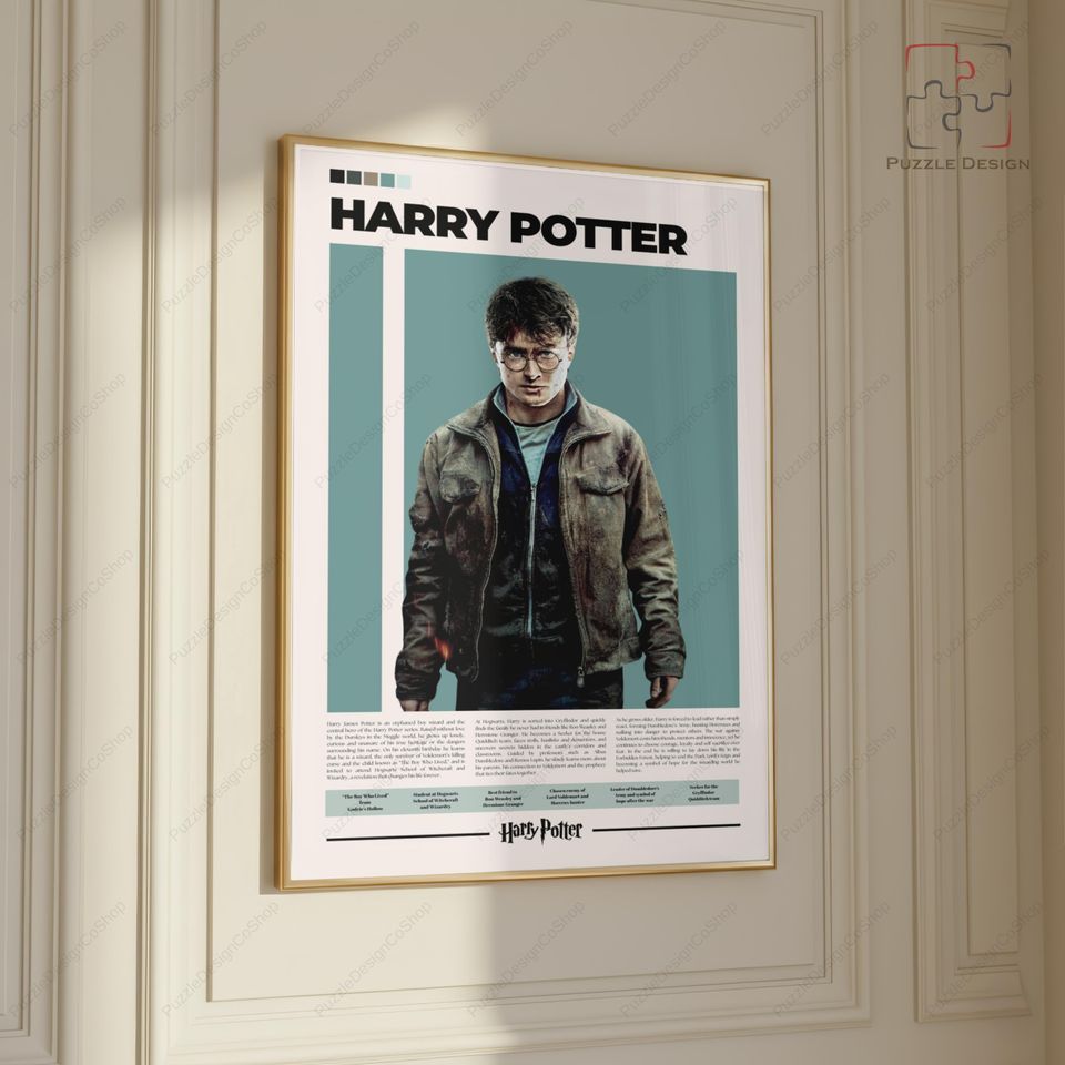 Harry Potter Poster Daniel Radcliffe Character Movie Vertical Poster