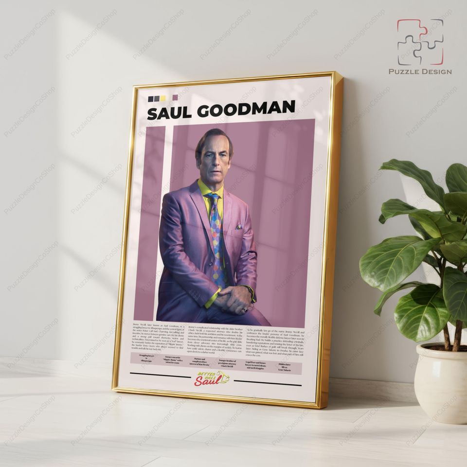 Saul Goodman Poster | Breaking Bad Poster | Better Call Saul Poster | Bob Odenkirk