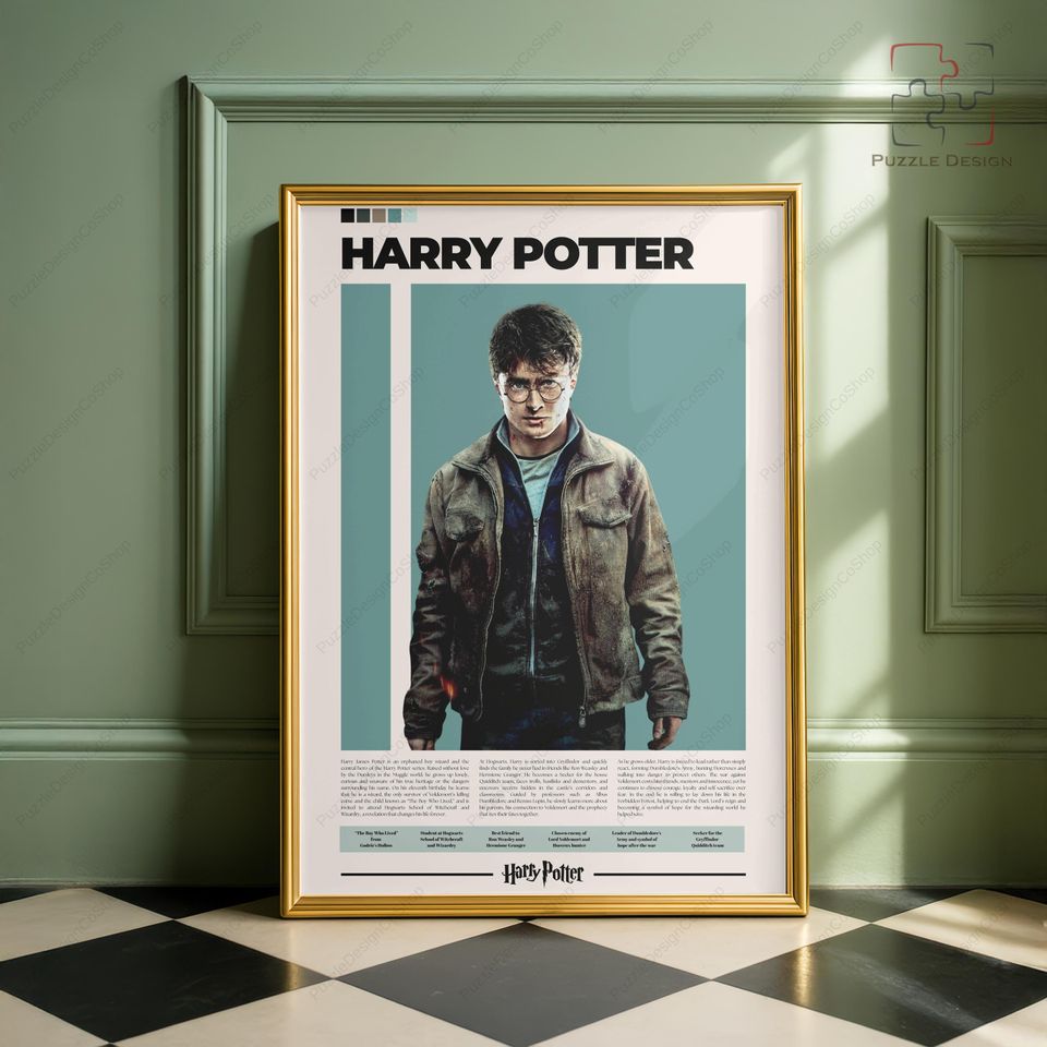 Harry Potter Poster Daniel Radcliffe Character Movie Vertical Poster