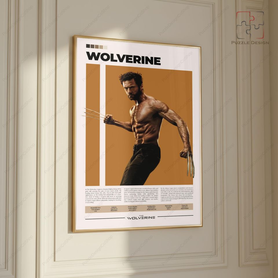 Wolverine Poster | X Men Poster | Logan Poster | Hugh Jackman | Marvel Superhero Poster