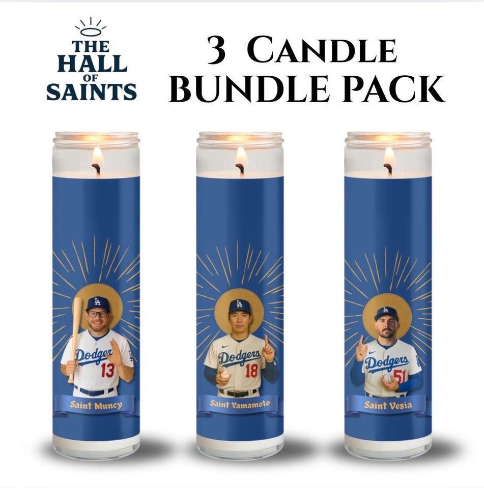 Dodgers Candle Bundle - Baseball Fan Gift