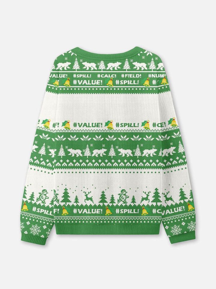 Excel Spreadsheet Maker Ugly Christmas Sweater, Excel Group Matching Sweatshirt