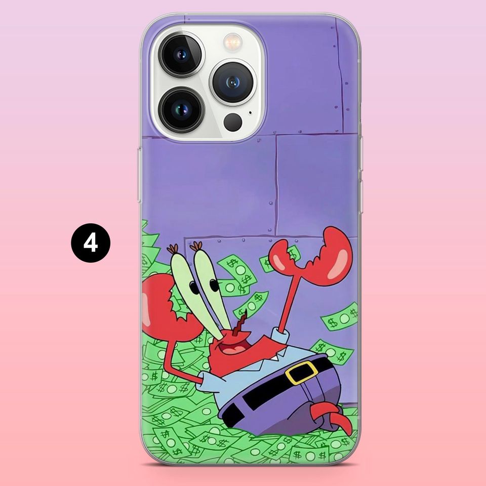 SpongeBob Bikini Bottom iPhone & Samsung Case with Mr. Krabs Design