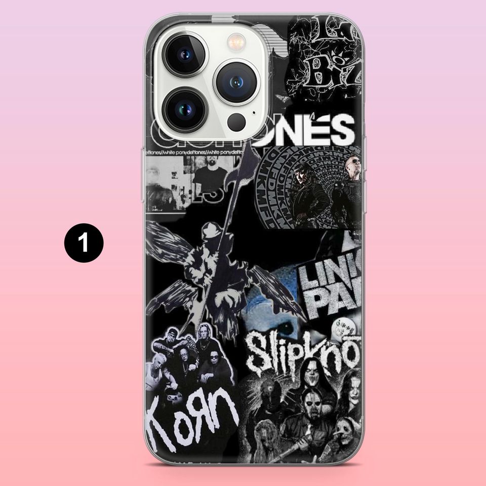 Deftone Gothic Rock Band Phone Case for iPhone 12-17 Pro
