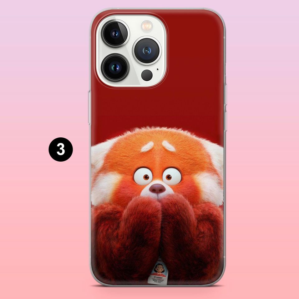 Turning Red Panda Phone Case for iPhone 17 Pro, 16, 15, 14, 13, 12