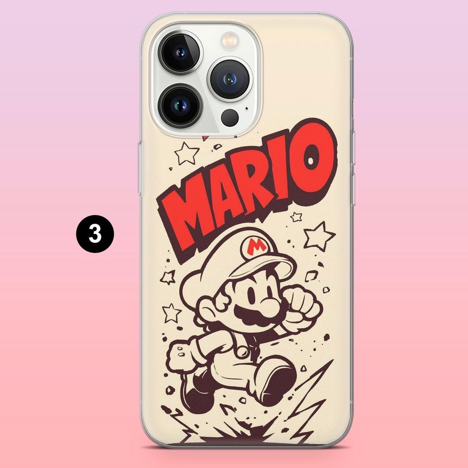 Mario Super Mario Luigi Phone Case for iPhone 12-17