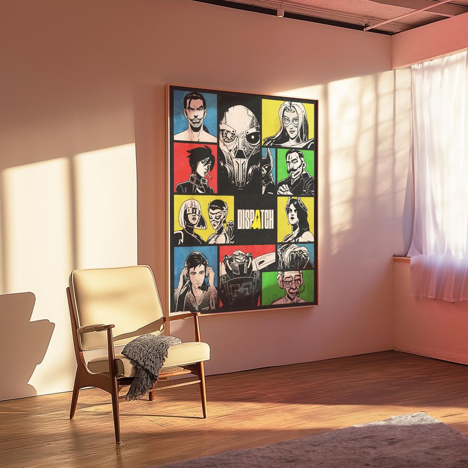 Brutalist Dispatch Poster - Wall Art for Any Room - Hero Textured Print
