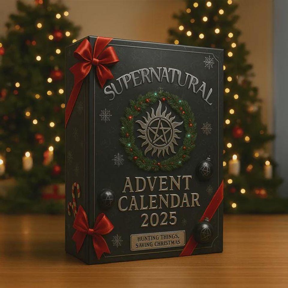 Supernatural Advent Calendar 2025, 24 Mystery Gifts, Dean & Sam Winchester Christmas Box, TV Show Collector's Decor