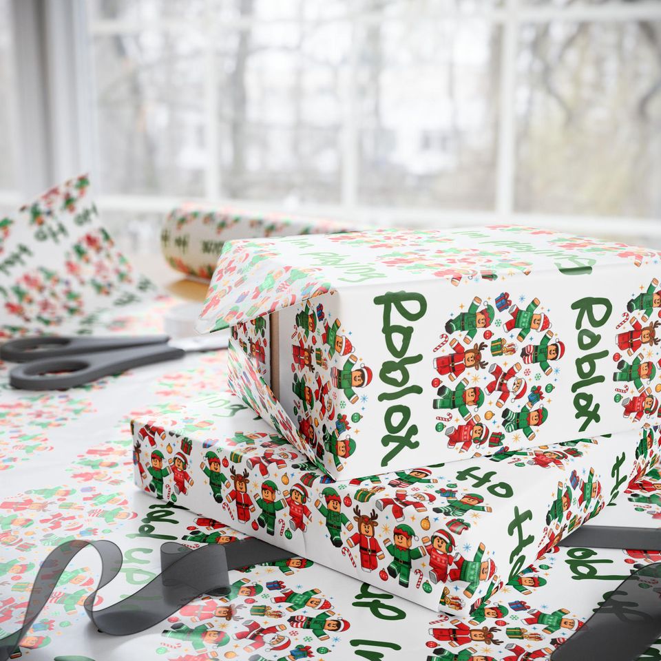 Roblox Kids Christmas Wrapping Paper