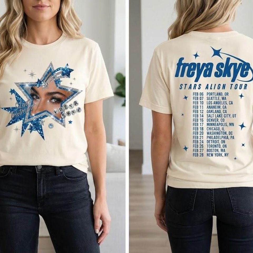 Freya Skye Stars Align Tour 2026 T-Shirt, Pop Concert Tee