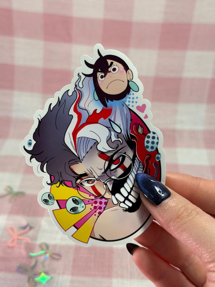 Dandadan MoMo Okarun Vinyl Sticker