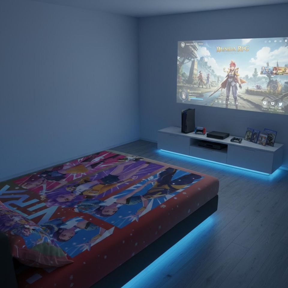 K-Pop Demon Hunters Bedding Set 3pc Anime Girl Group Decor for Home