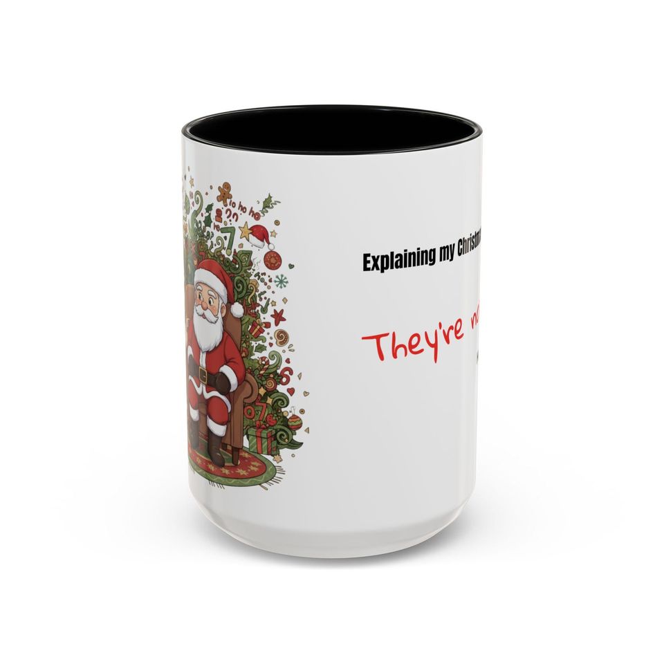 Funny Sarcastic Christmas Mug: TikTok 6 7 Trend