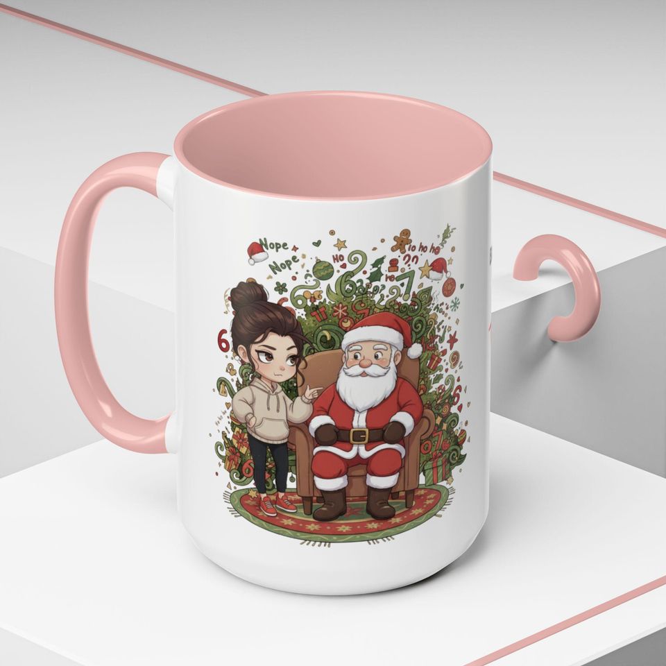 Funny Sarcastic Christmas Mug: TikTok 6 7 Trend