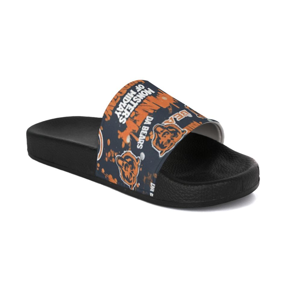 Chicago Bears Slide Sandals Football Team Logo Footwear