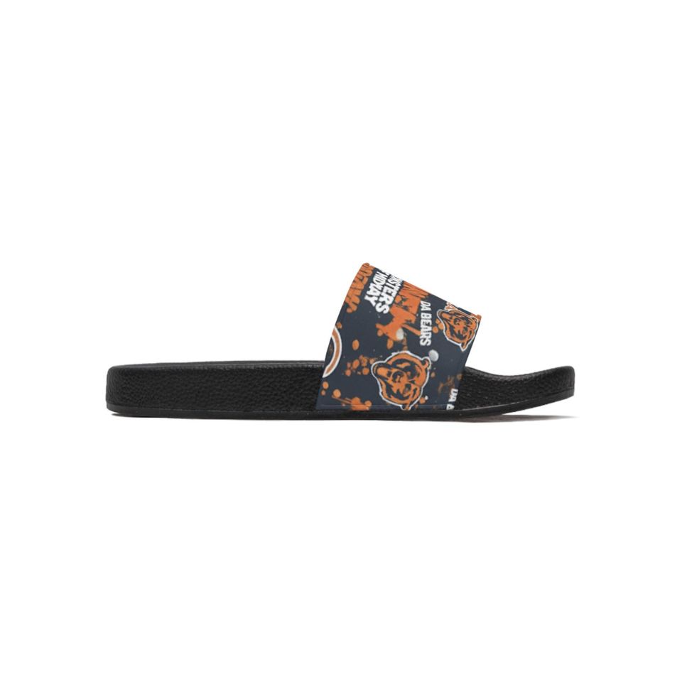 Chicago Bears Slide Sandals Football Team Logo Footwear