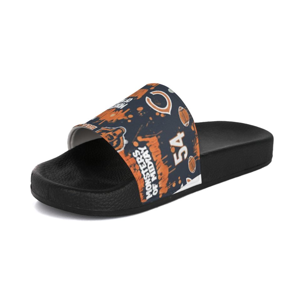 Chicago Bears Slide Sandals Football Team Logo Footwear