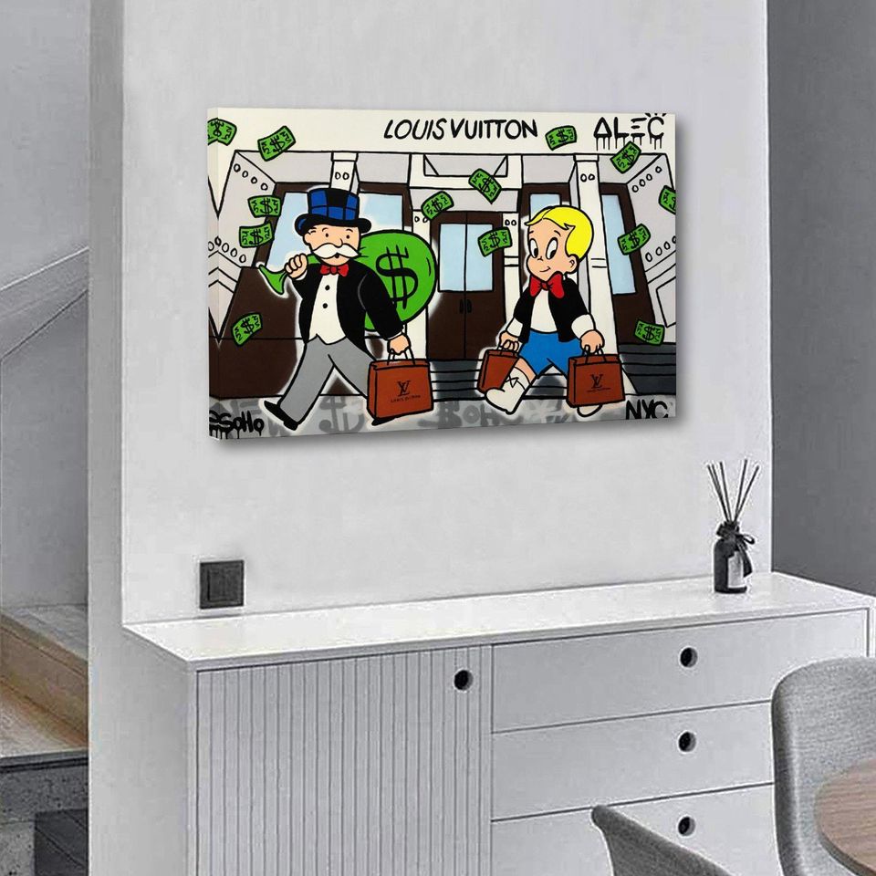 Alec Monopolys Graffiti Wall Art Poster Vertical Print for Living Room Decor