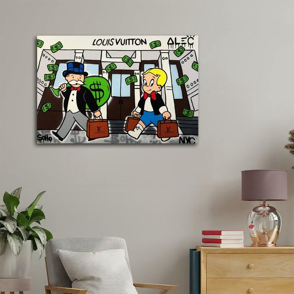 Alec Monopolys Graffiti Wall Art Poster Vertical Print for Living Room Decor