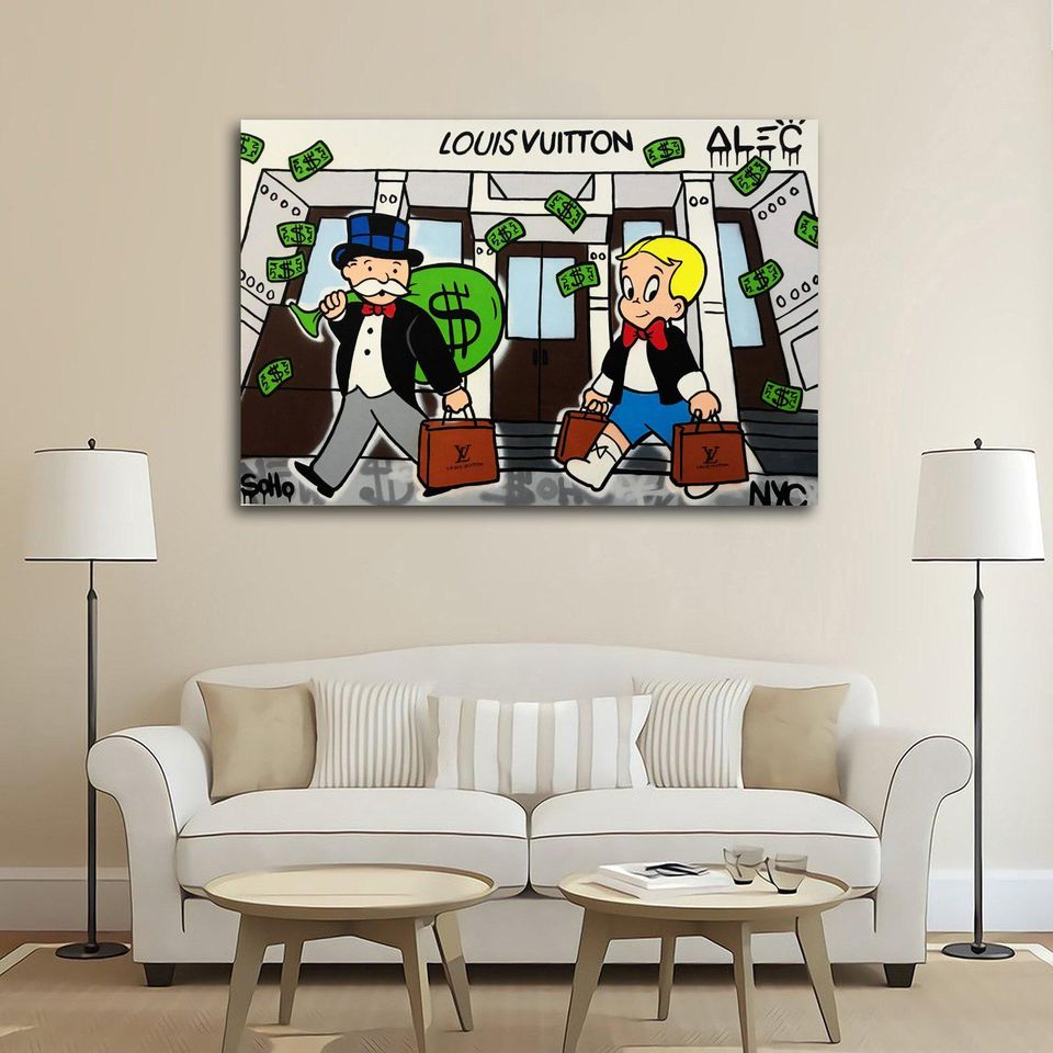 Alec Monopolys Graffiti Wall Art Poster Vertical Print for Living Room Decor