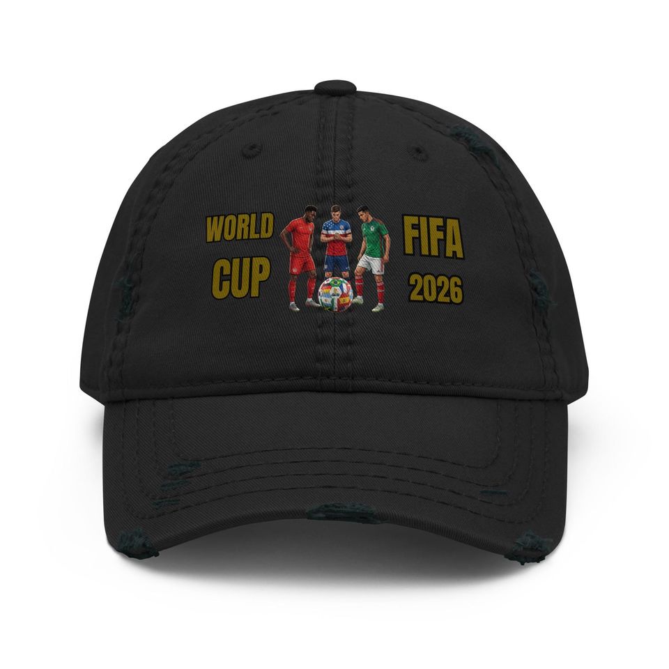 FIFA World Cup 2026 Distressed Unisex Dad Cap